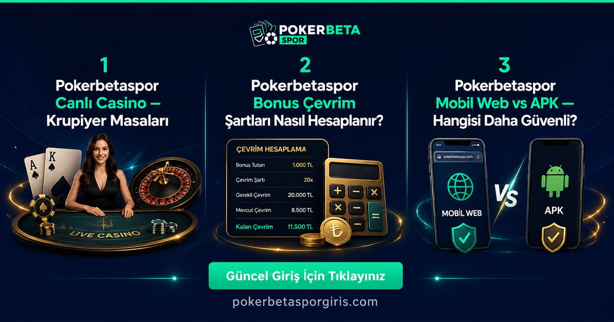 Pokerbetaspor Bonus Çevrim Şartları Nasıl Hesaplanır? Pokerbetaspor Bonus Çevrim Şartları Nasıl Hesaplanır? - Pokerbetaspor rehber görseli