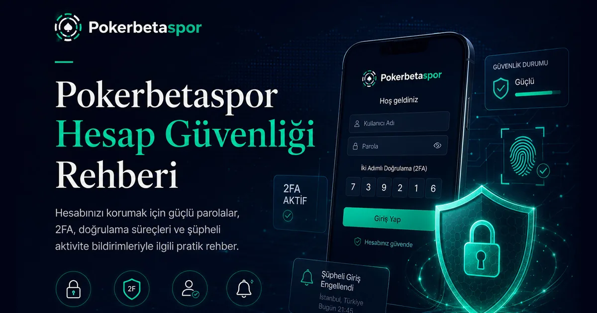 Pokerbetaspor Hesap Güvenliği Rehberi Pokerbetaspor Hesap Güvenliği Rehberi - Pokerbetaspor rehber görseli